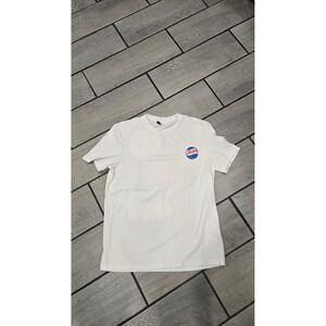 Pepsi Cola Graphic T Shirt White Retro‎ Vintage Style Men's Medium